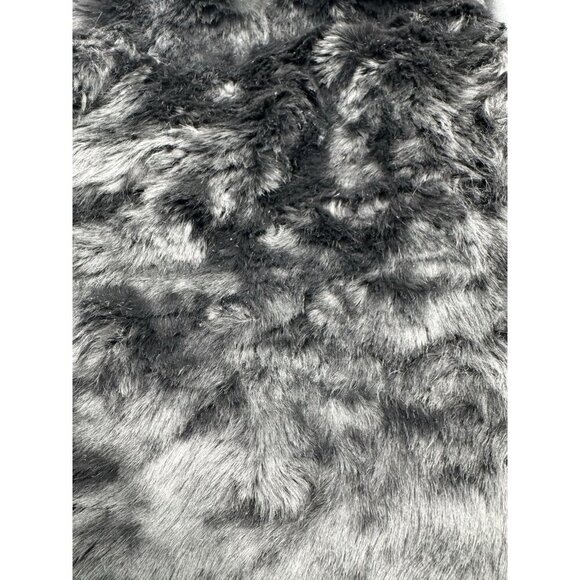 7 For All Mankind Black Faux Fur ShortJacket k pop demon hunter Size XS - Picture 7 of 10